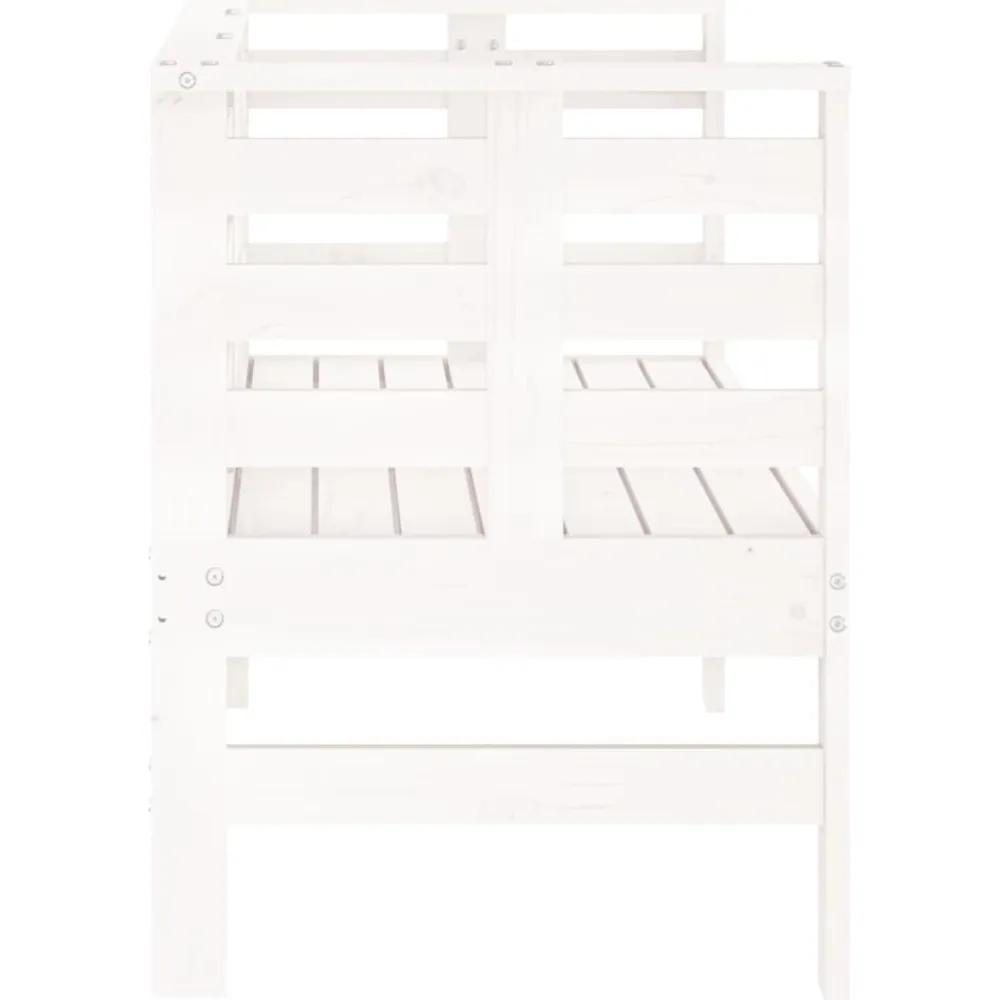 Sale FinePRICE Puutarhapenkki valkoinen 111,5x53x71 cm, mänty