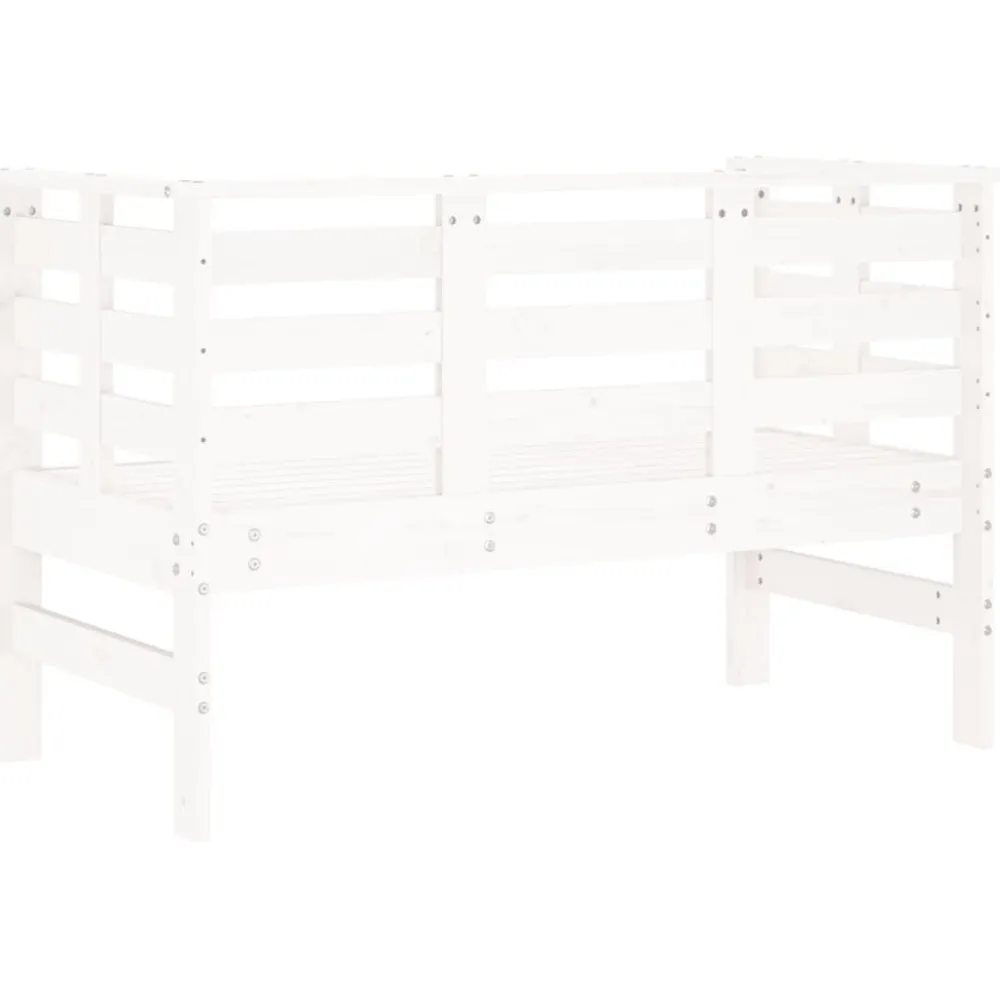 Sale FinePRICE Puutarhapenkki valkoinen 111,5x53x71 cm, mänty