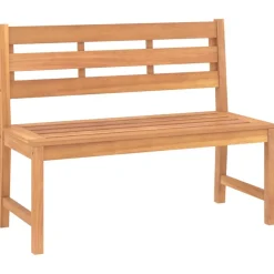 FinePRICE Puutarhapenkki 114 x 59 x 90 cm, tiikkiä