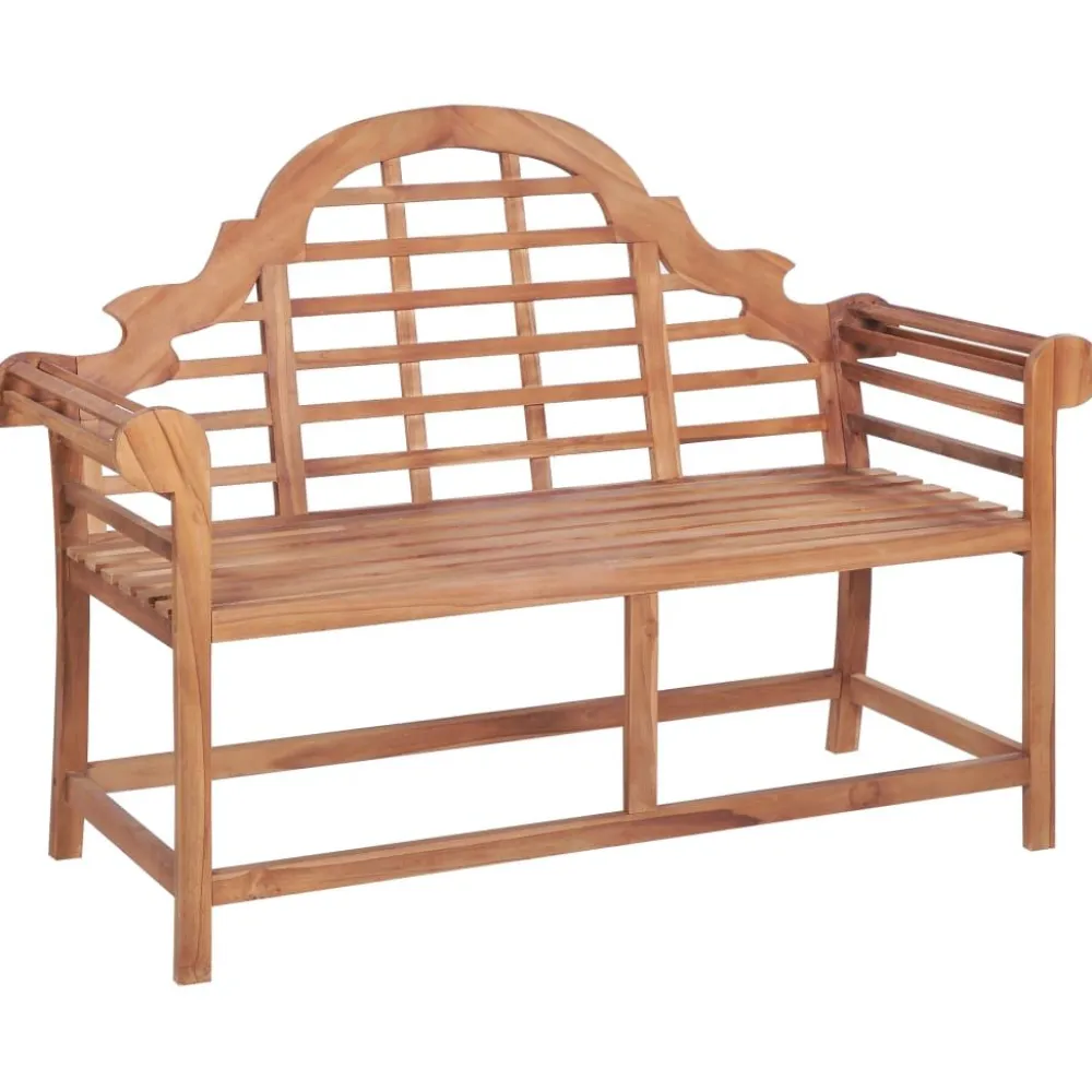 FinePRICE Puutarhapenkki 127x58,5x92,5 cm, tiikki