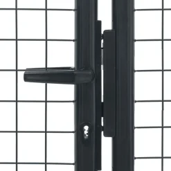Best FinePRICE Puutarhaportti galvanoitu teräs 400x175cm harmaa