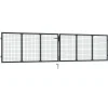 Best FinePRICE Puutarhaportti galvanoitu teräs 400x150cm harmaa