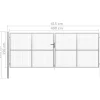 Clearance FinePRICE Puutarhaportti galvanoitu teräs 415x200cm hopea