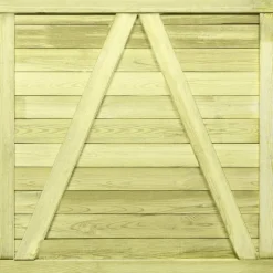 Best FinePRICE Puutarhaportti kyllästetty mänty 100x100 cm