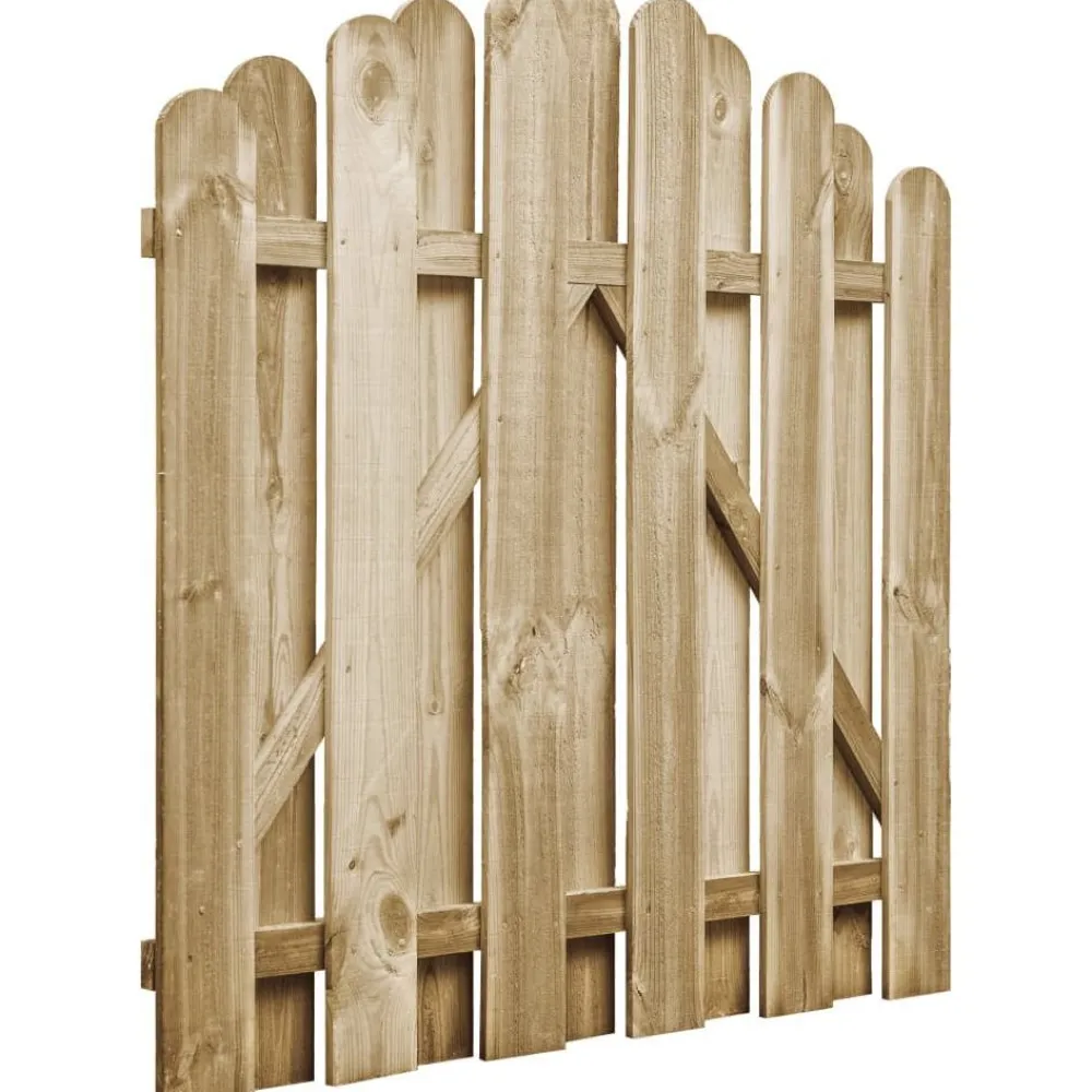 Best FinePRICE Puutarhaportti kyllästetty mänty 100x100cm kaareva