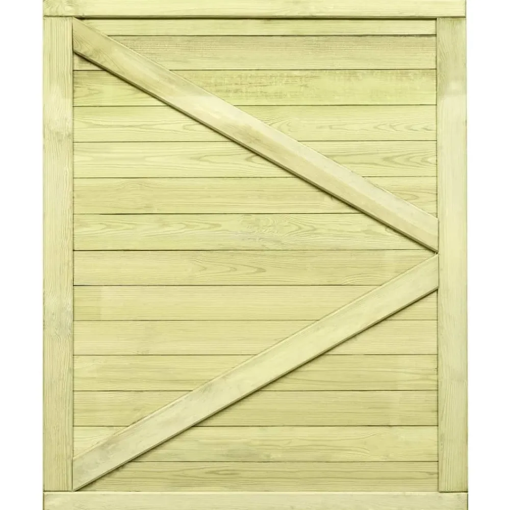 Clearance FinePRICE Puutarhaportti kyllästetty mänty 125x100 cm