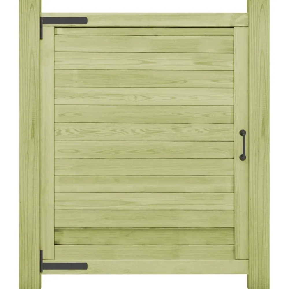 Clearance FinePRICE Puutarhaportti kyllästetty mänty 125x100 cm