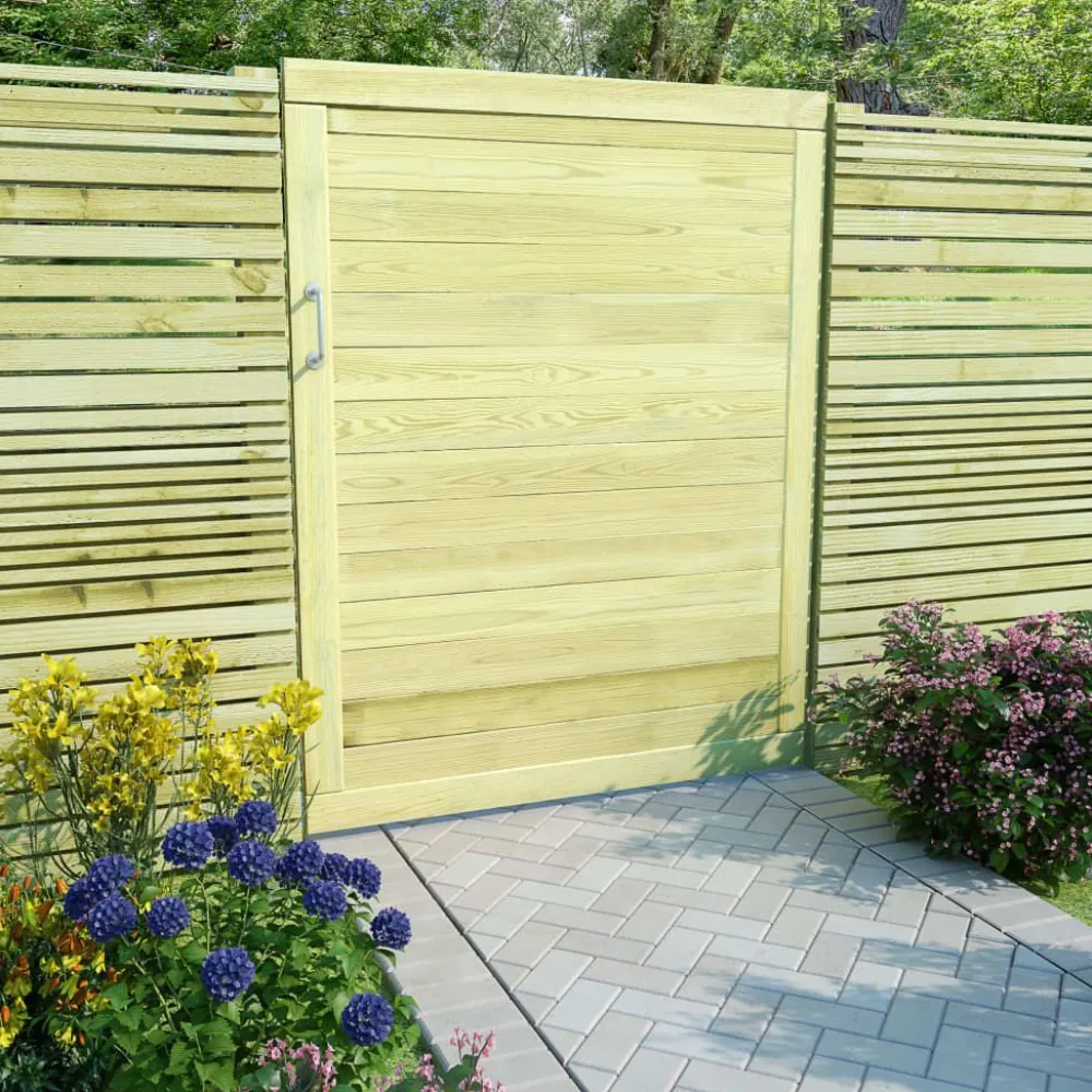 Clearance FinePRICE Puutarhaportti kyllästetty mänty 125x100 cm