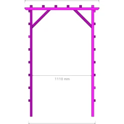 Discount Miljöökoriste Puutarhaportti , 209x140cm, eri värejä