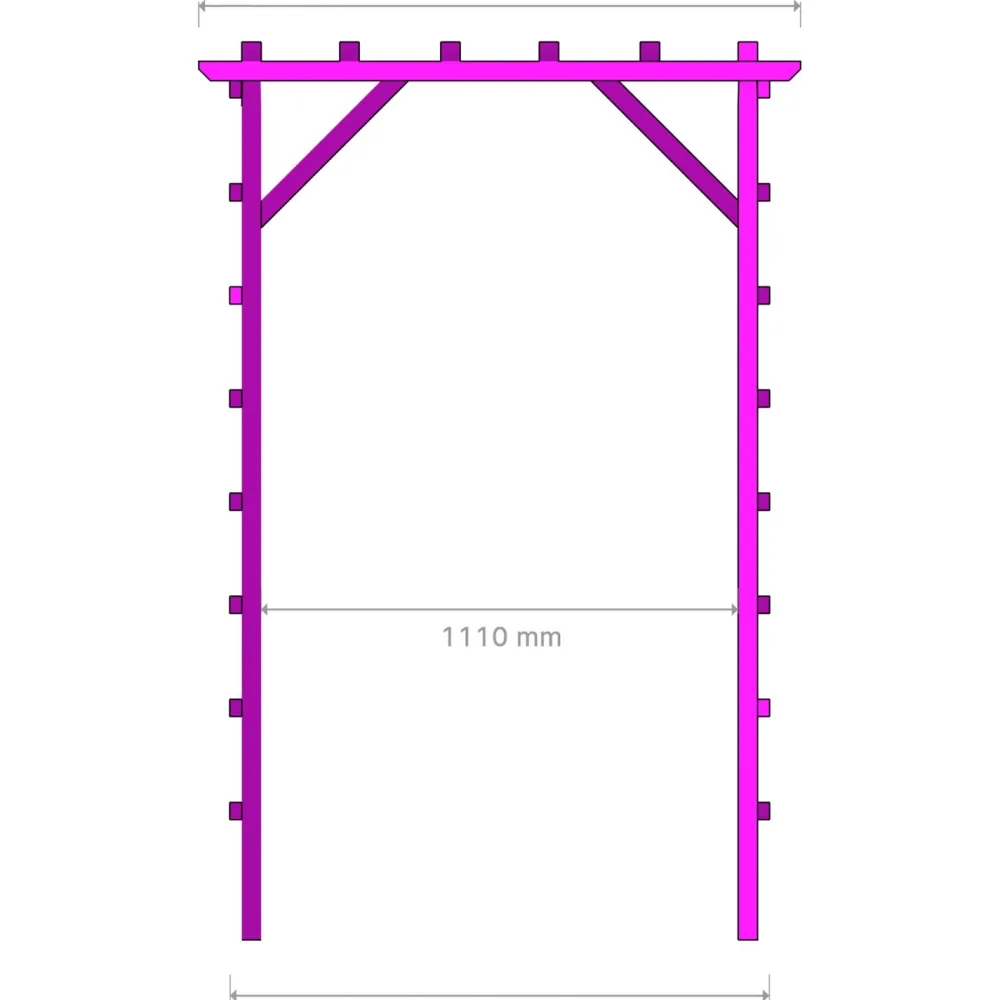 Discount Miljöökoriste Puutarhaportti , 209x140cm, eri värejä