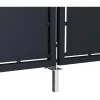 Clearance FinePRICE Puutarhaportti teräs 300x100cm umpinainen antrasiitti