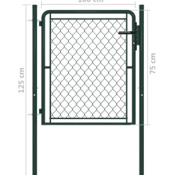 Online FinePRICE Puutarhaportti teräs 100x75cm vihreä