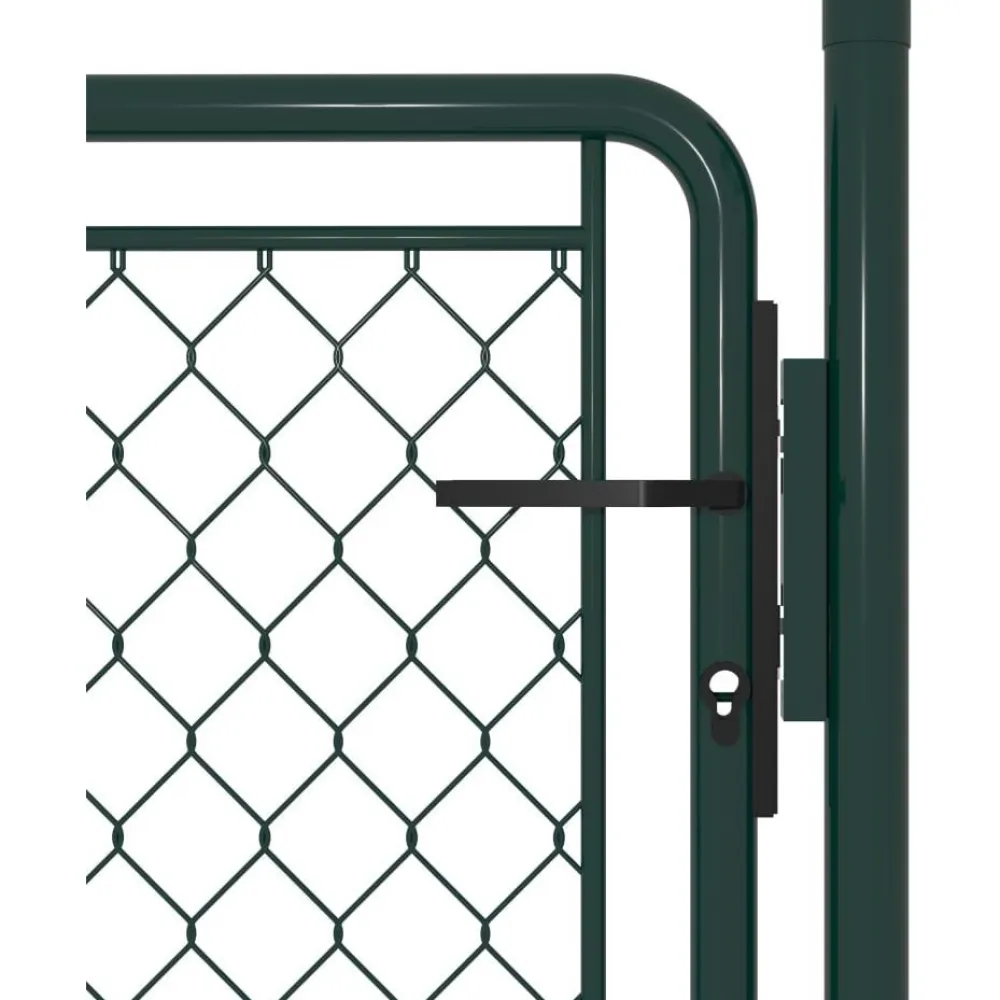 New FinePRICE Puutarhaportti teräs 100x100cm vihreä
