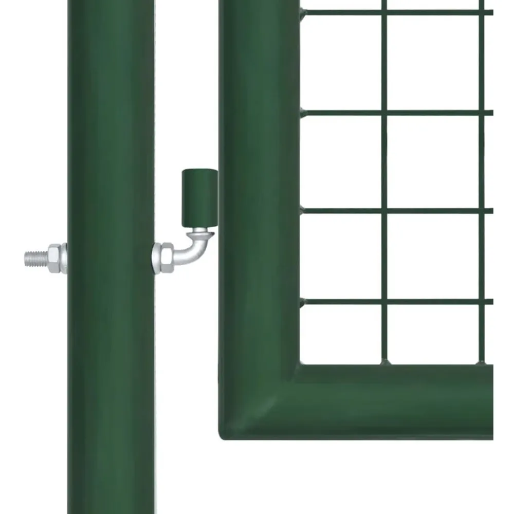 Sale FinePRICE Puutarhaportti teräs 350x100cm vihreä