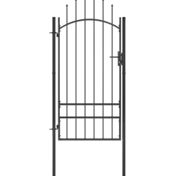 Best FinePRICE Puutarhaportti teräs 1x2.5m musta