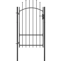 Outlet FinePRICE Puutarhaportti teräs 1x2.2m musta