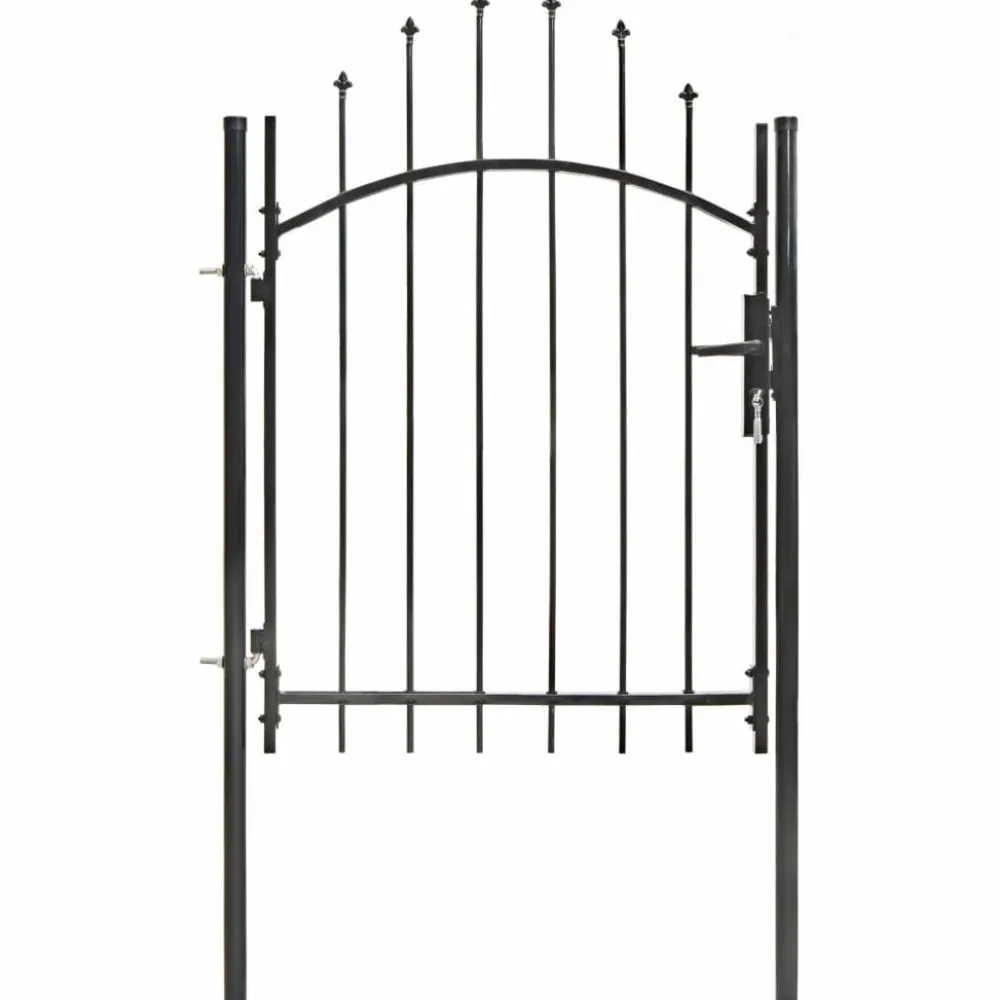 Discount FinePRICE Puutarhaportti teräs 1x1.75m musta