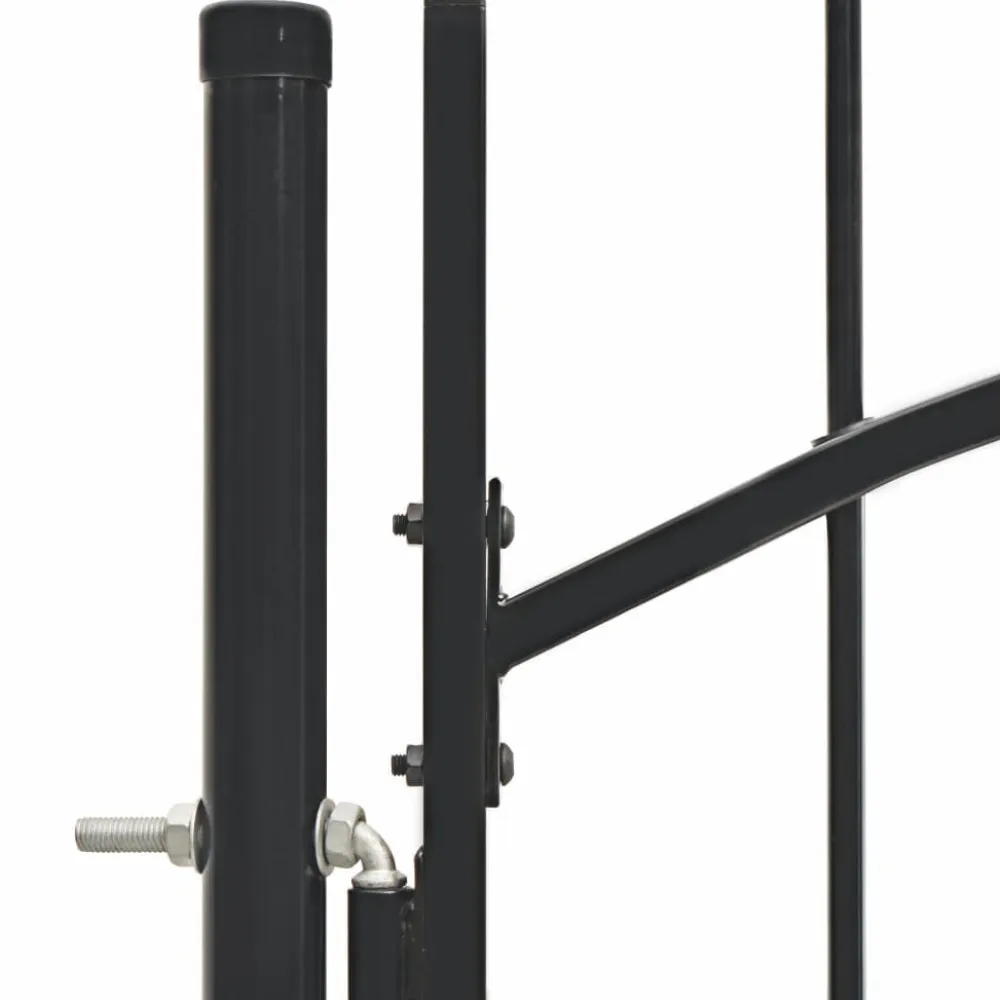 Discount FinePRICE Puutarhaportti teräs 1x1.75m musta