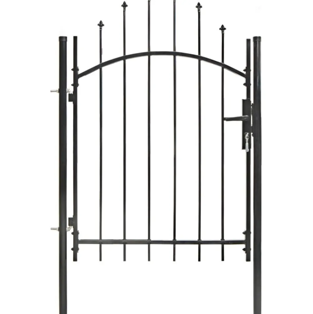 Discount FinePRICE Puutarhaportti teräs 1x1.5m musta