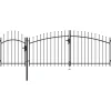 Outlet FinePRICE Puutarhaportti teräs 2x4m musta