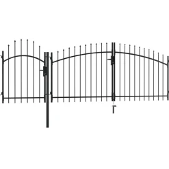 Outlet FinePRICE Puutarhaportti teräs 2x4m musta