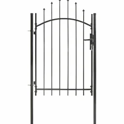 Discount FinePRICE Puutarhaportti teräs 1x2m musta