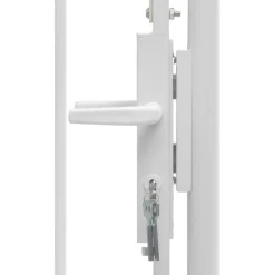 Best FinePRICE Puutarhaportti teräs 1x1.75m valkoinen
