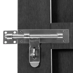 Hot FinePRICE Puutarhaportti WPC 100x112 cm harmaa