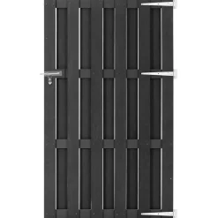 Hot FinePRICE Puutarhaportti WPC 100x112 cm harmaa
