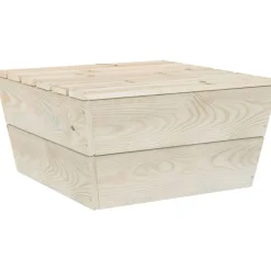 Online FinePRICE Puutarhapöydät 2 kpl 60x60x30 cm kyllästetty kuusi
