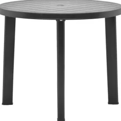 Sale FinePRICE Puutarhapöytä antrasiitti 89 cm muovi