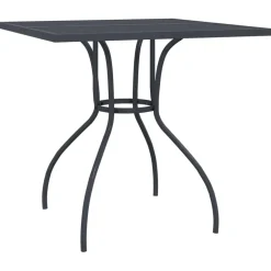 Discount FinePRICE Puutarhapöytä antrasiitti 50x50x72 cm teräsverkko