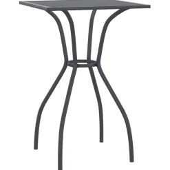 Discount FinePRICE Puutarhapöytä antrasiitti 50x50x72 cm teräsverkko