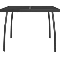Discount FinePRICE Puutarhapöytä antrasiitti 50x50x72 cm teräsverkko