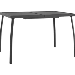 Discount FinePRICE Puutarhapöytä antrasiitti 50x50x72 cm teräsverkko