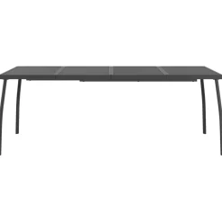 Discount FinePRICE Puutarhapöytä antrasiitti 50x50x72 cm teräsverkko