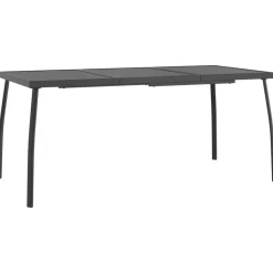 Discount FinePRICE Puutarhapöytä antrasiitti 50x50x72 cm teräsverkko