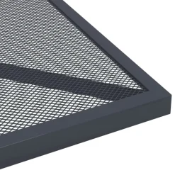Discount FinePRICE Puutarhapöytä antrasiitti 50x50x72 cm teräsverkko