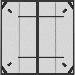 Discount FinePRICE Puutarhapöytä antrasiitti 50x50x72 cm teräsverkko