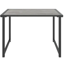 Discount FinePRICE Puutarhapöytä antrasiitti 55x40x37 cm teräs