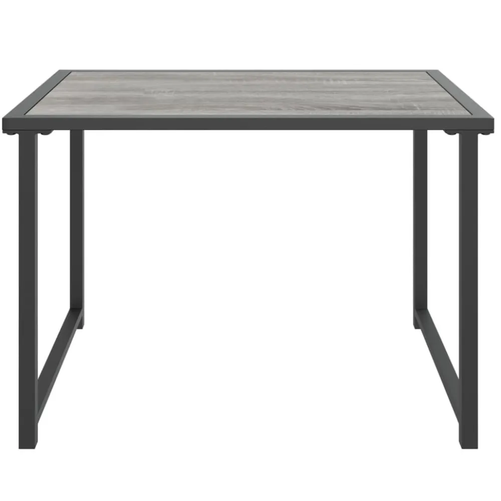 Discount FinePRICE Puutarhapöytä antrasiitti 55x40x37 cm teräs