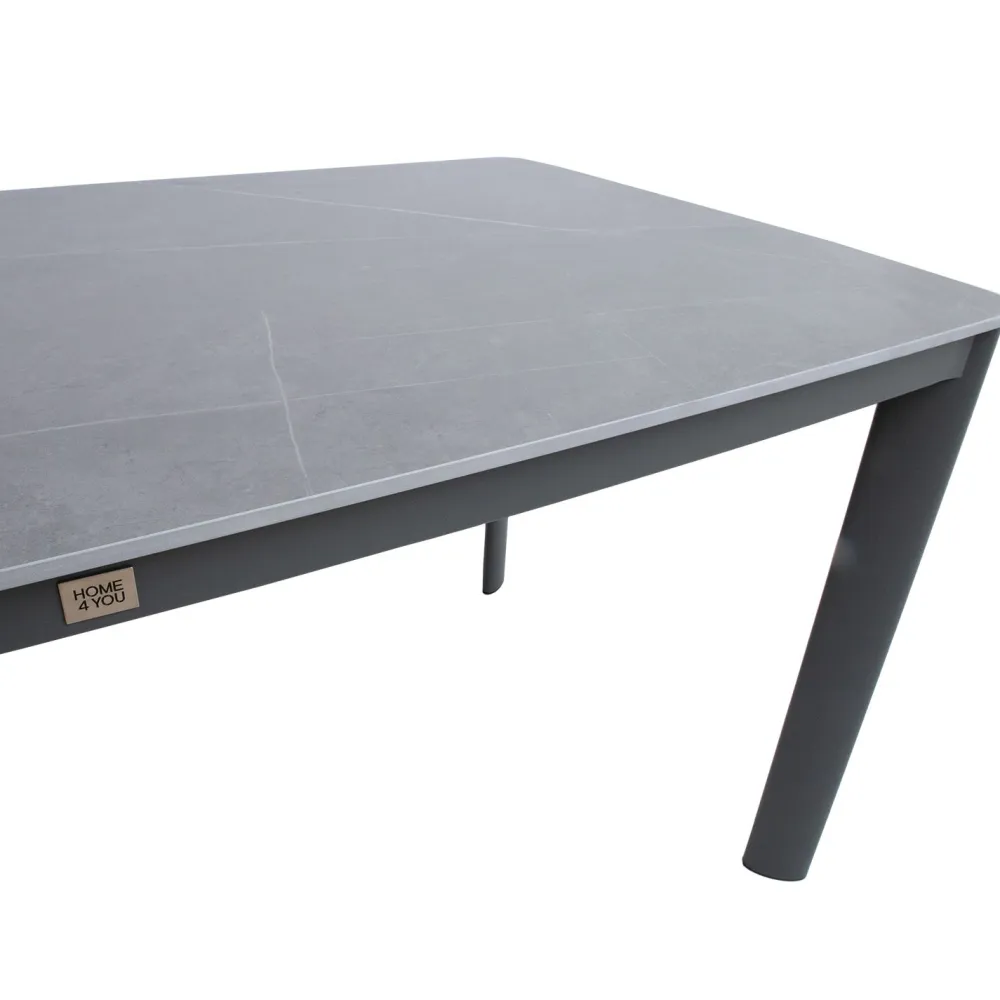 Sale Home4you Puutarhapöytä Beida 180x90 cm harmaa