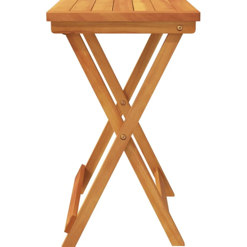 Best FinePRICE puutarhapöytä Kokoontaittuva 50x36x60 cm täysi akasiapuu (64895)
