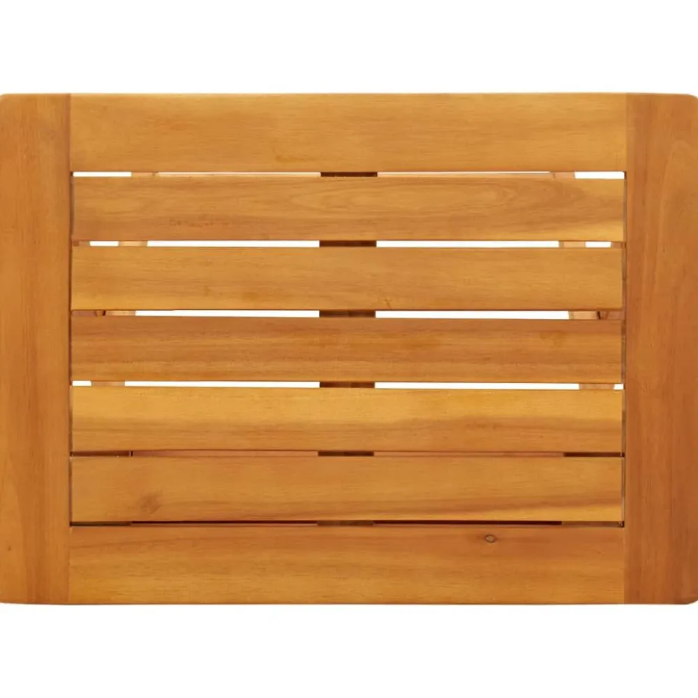 Best FinePRICE puutarhapöytä Kokoontaittuva 50x36x60 cm täysi akasiapuu (64895)