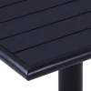 Clearance FinePRICE Puutarhapöytä musta 60x60x75 cm (49469)