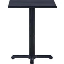 Clearance FinePRICE Puutarhapöytä musta 60x60x75 cm (49469)