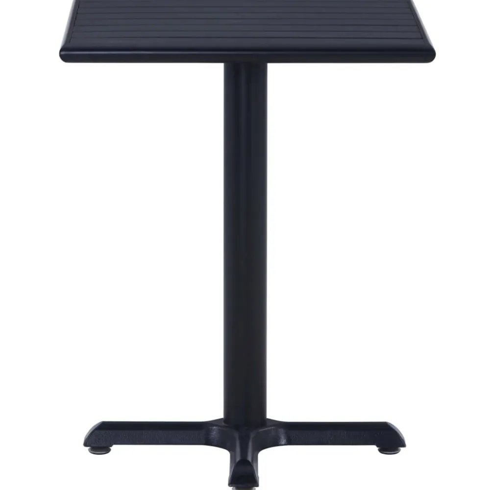 Clearance FinePRICE Puutarhapöytä musta 60x60x75 cm (49469)
