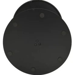 Hot FinePRICE Puutarhapöytä pyöreä musta Ø50x72 cm teräs (09308)