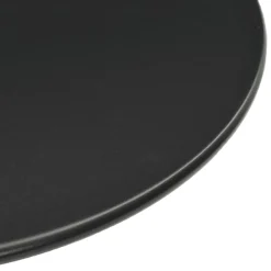 Online FinePRICE Puutarhapöytä pyöreä musta Ø60x105 cm teräs (09309)