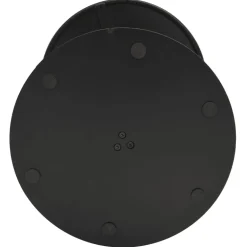 Online FinePRICE Puutarhapöytä pyöreä musta Ø60x105 cm teräs (09309)